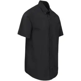 Mens Short Sleeve Sheffield Black Side